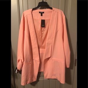 Torrid Peach/Pink Plus Size Blaser